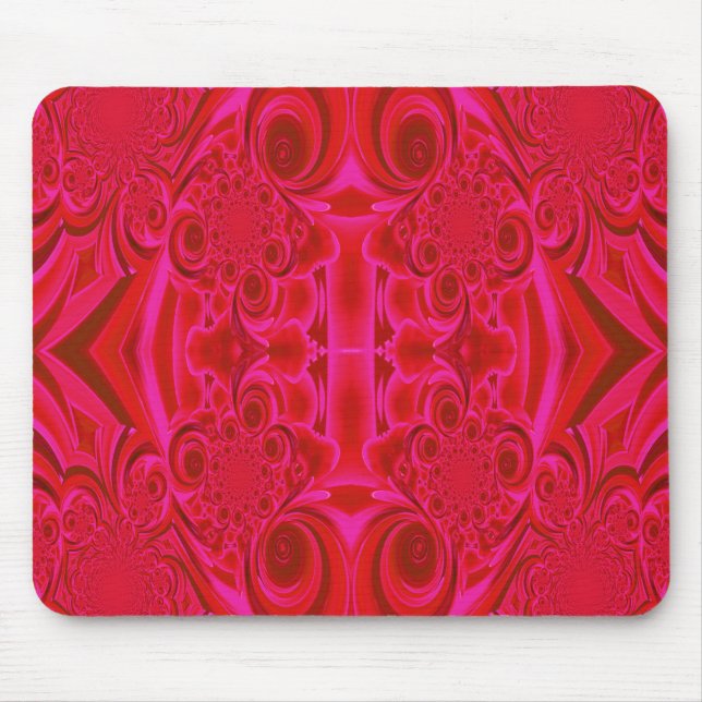 Alfombrilla De Ratón Mousepad de textura rojo vibrante (Frente)