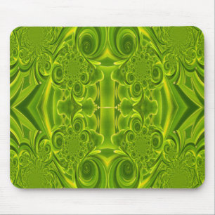 Alfombrilla De Ratón Mousepad de textura verde vibrante