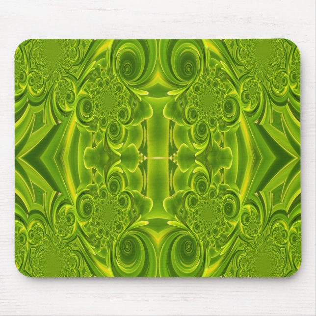 Alfombrilla De Ratón Mousepad de textura verde vibrante (Frente)
