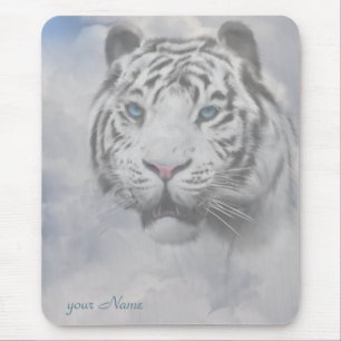 Alfombrilla De Ratón Mousepad de tigre blanco