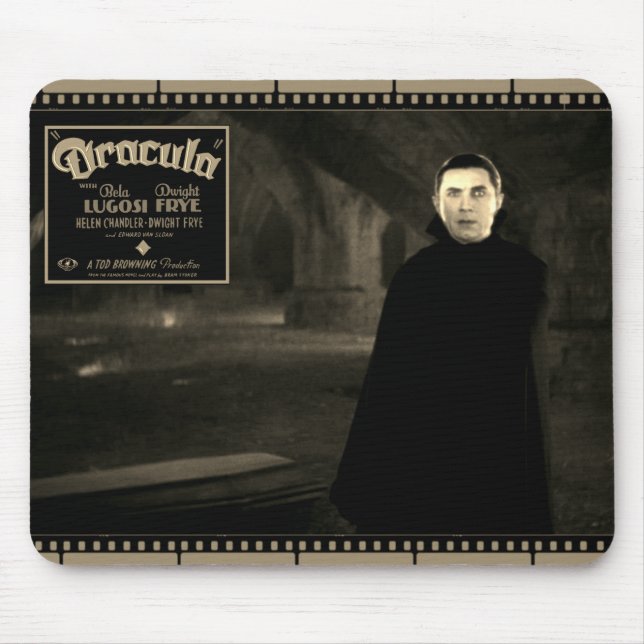 Alfombrilla De Ratón Mousepad de tira de películas "Drácula" de 1931 (Frente)