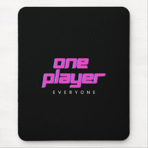 Mousepad de un jugador rosa y azul