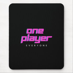 Alfombrilla De Ratón Mousepad de un jugador rosa y azul