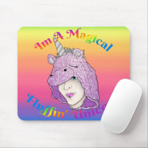 Alfombrilla De Ratón Mousepad de Unicornio mágico