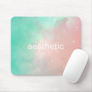 Alfombrilla De Ratón Mousepad De Vaporwave Rosa Y Verde azulado