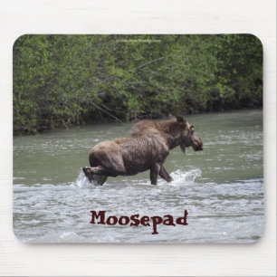 Alfombrilla De Ratón Mousepad de vida salvaje divertida de Moose