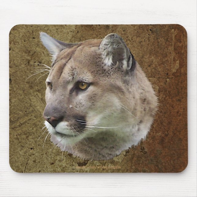 Alfombrilla De Ratón Mousepad de vida silvestre COUGAR (Frente)