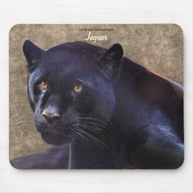Alfombrilla De Ratón Mousepad de vida silvestre de gran gato y jaguar n (Frente)