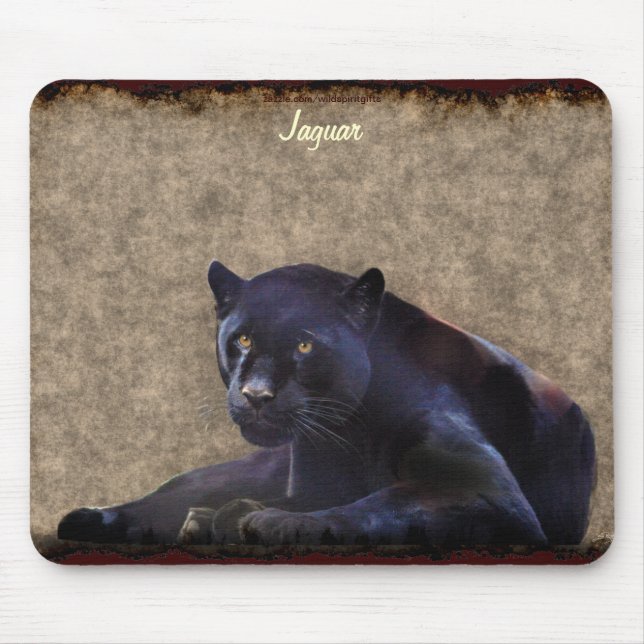 Alfombrilla De Ratón Mousepad de vida silvestre de gran gato y jaguar n (Frente)