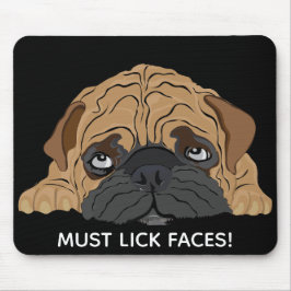 Alfombrilla De Ratón Mousepad debe lamer los rostros/Bulldog
