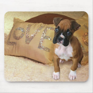 Alfombrilla De Ratón Mousepad del amor del boxeador