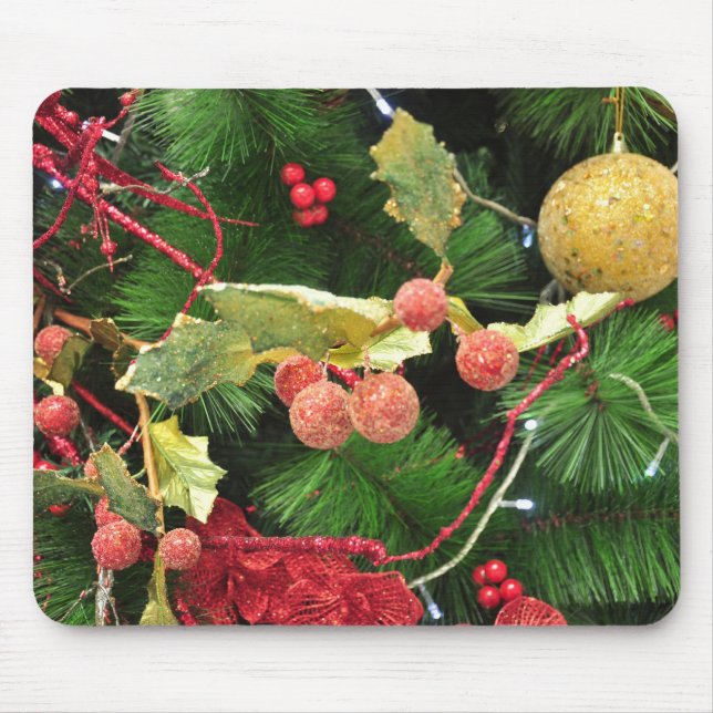 Alfombrilla De Ratón mousepad del árbol de navidad (Frente)