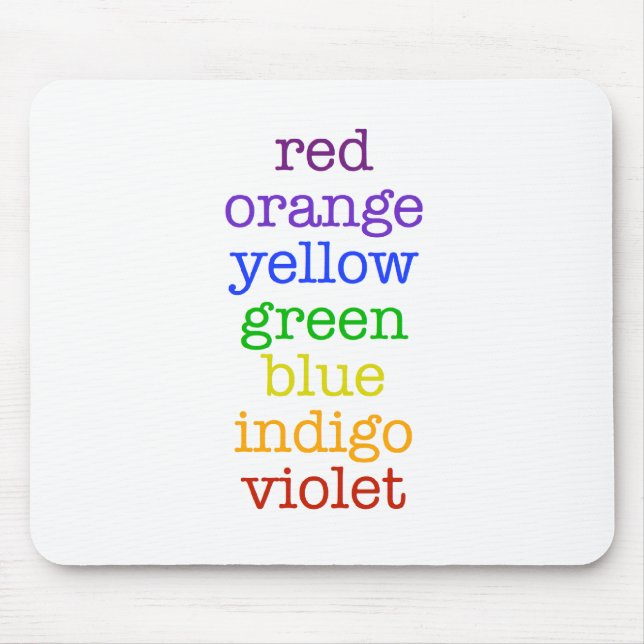 Alfombrilla De Ratón mousepad del arco iris (Frente)