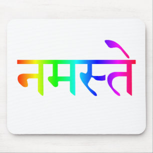 Alfombrilla De Ratón mousepad del arco iris del namaste