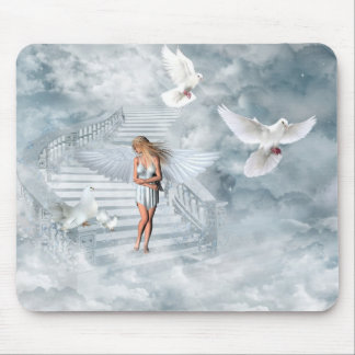 Alfombrilla De Ratón Mousepad del azul del ángel