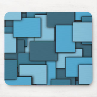 Alfombrilla De Ratón Mousepad del azul del Multi-Rectángulo