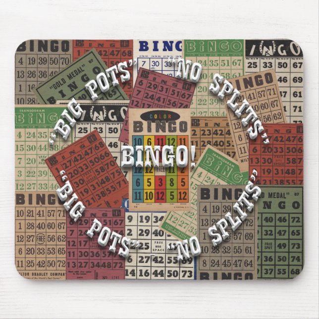 Alfombrilla De Ratón mousepad del bingo (Frente)