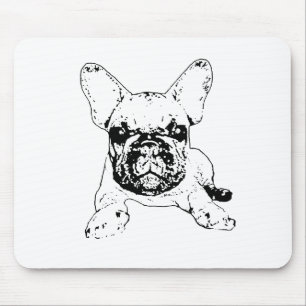 Alfombrilla De Ratón mousepad del bulldog francés