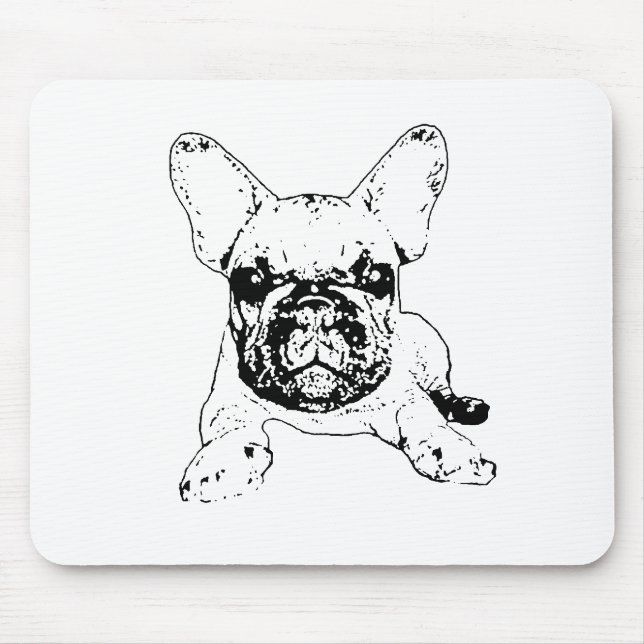 Alfombrilla De Ratón mousepad del bulldog francés (Frente)