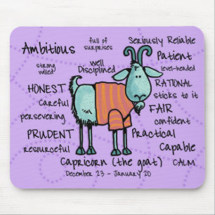 Alfombrilla De Ratón mousepad del Capricornio