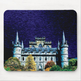 Alfombrilla De Ratón Mousepad del castillo de la noche de la fantasía