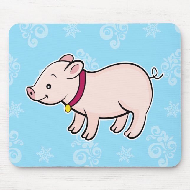 Alfombrilla De Ratón Mousepad del cerdo (Frente)