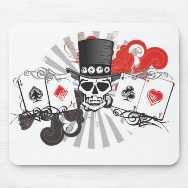 Alfombrilla De Ratón Mousepad del cráneo (Frente)