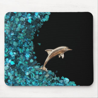 Alfombrilla De Ratón Mousepad del delfín y de Paua Shell