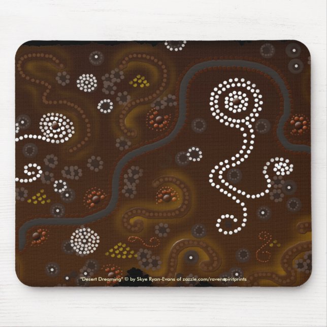 Alfombrilla De Ratón Mousepad del desierto aborigen australiano (Frente)