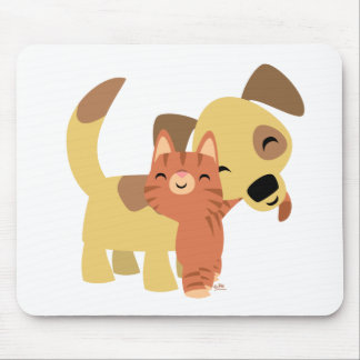Alfombrilla De Ratón Mousepad del dibujo animado del gatito y del