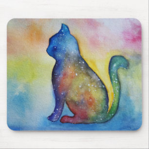 Alfombrilla De Ratón Mousepad del dibujo del gato
