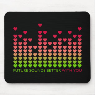 Alfombrilla De Ratón Mousepad del equalizador del amor