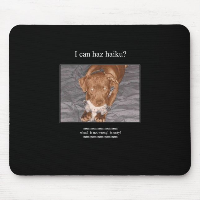 Alfombrilla De Ratón mousepad del gato 6 del haiku (Frente)