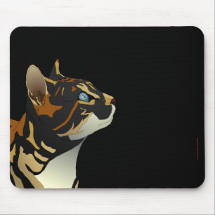 Alfombrilla De Ratón Mousepad del gato de calicó