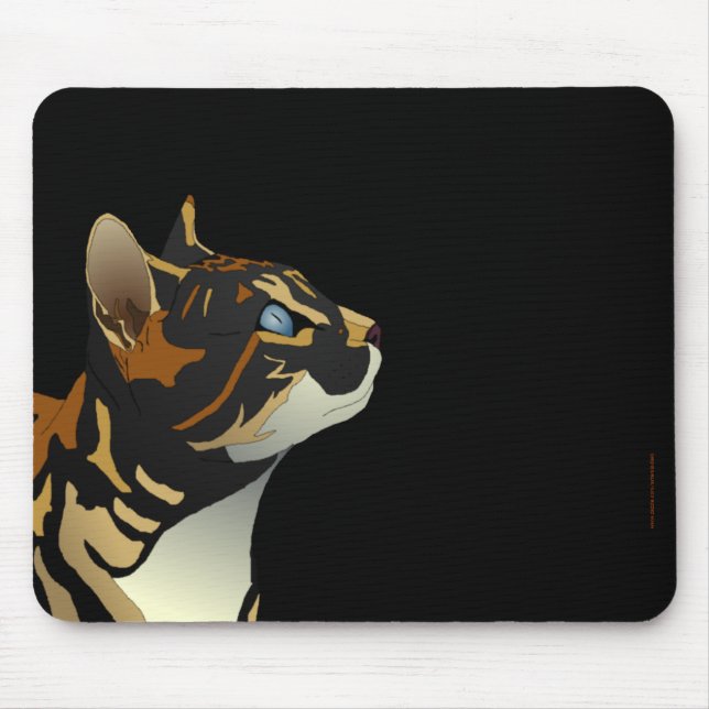 Alfombrilla De Ratón Mousepad del gato de calicó (Frente)