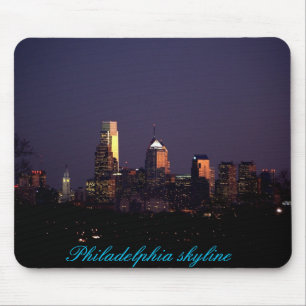 Alfombrilla De Ratón Mousepad del horizonte de Philadelphia