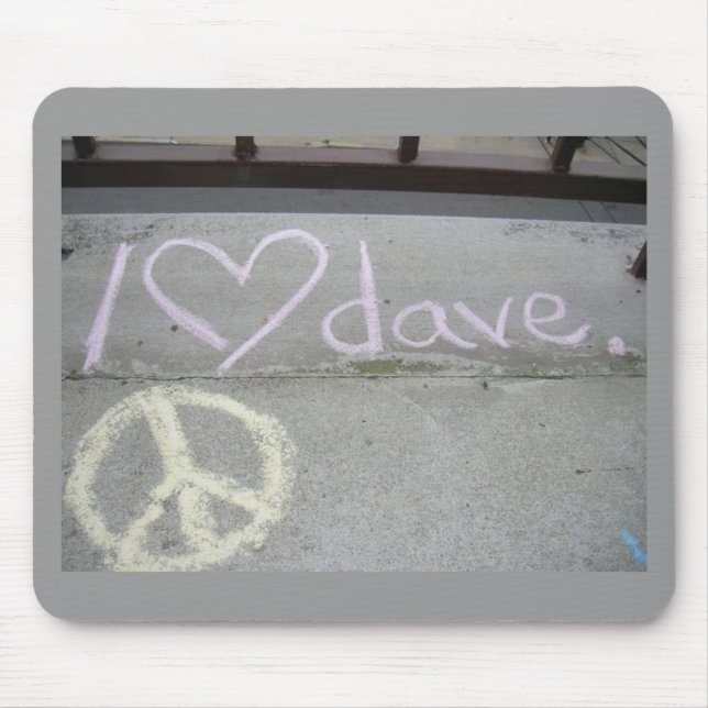 Alfombrilla De Ratón mousepad del iheartdave (Frente)