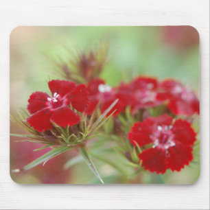 Alfombrilla De Ratón Mousepad del jardín floral rojo