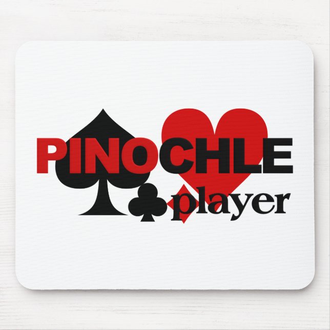Alfombrilla De Ratón Mousepad del jugador de Pinochle (Frente)