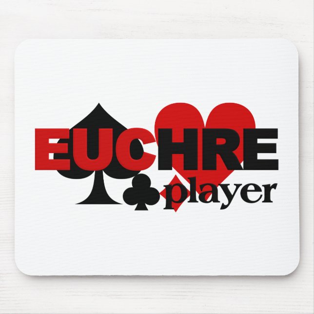 Alfombrilla De Ratón Mousepad del jugador del Euchre (Frente)