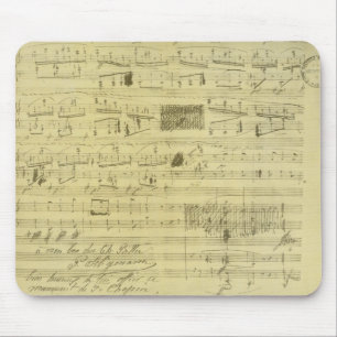 Alfombrilla De Ratón Mousepad del manuscrito de Federico Chopin