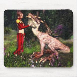 Alfombrilla De Ratón Mousepad del mascota del dragón