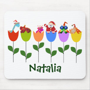 Alfombrilla De Ratón Mousepad del navidad: Tulipanes II