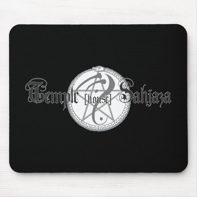 Alfombrilla De Ratón Mousepad del negro del logotipo de Sahjaza (Frente)