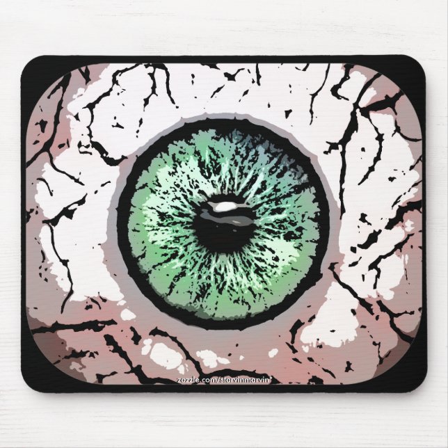 Alfombrilla De Ratón Mousepad del ojo verde (Frente)