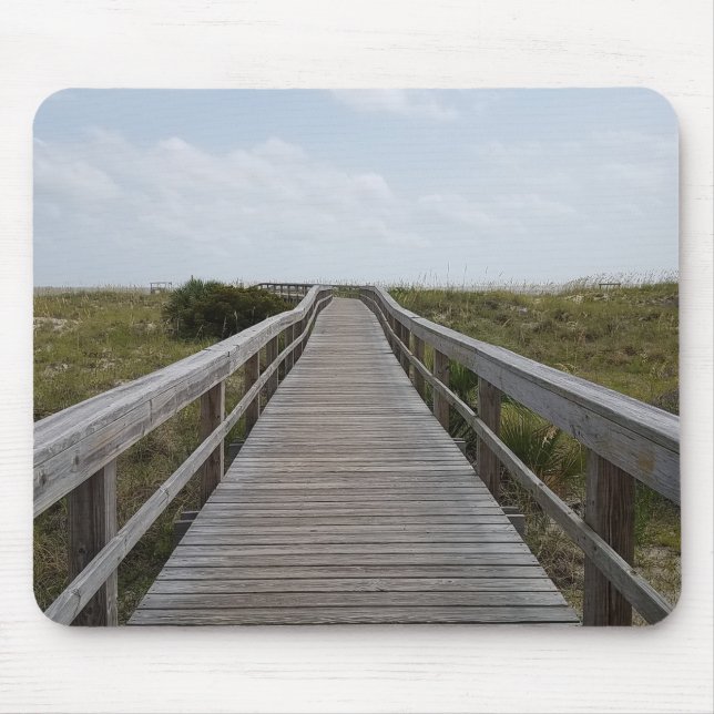 Alfombrilla De Ratón mousepad del paseo marítimo de la playa (Frente)