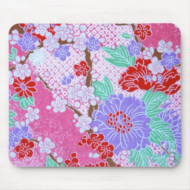 Alfombrilla De Ratón Mousepad del patrón Sakura japonés (Frente)