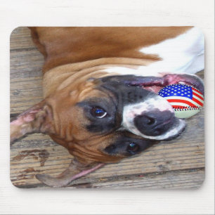Alfombrilla De Ratón Mousepad del perro del boxeador