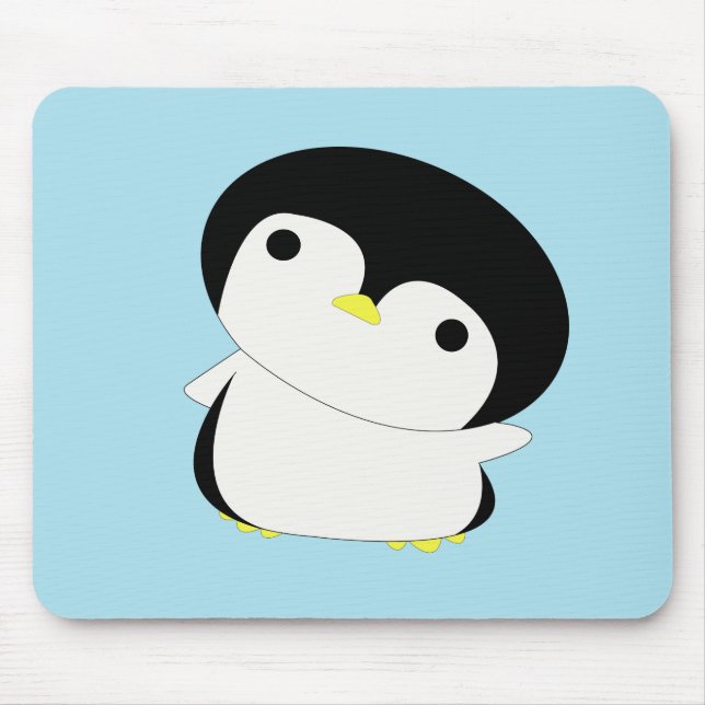 Alfombrilla De Ratón Mousepad del pingüino del bebé de Kawaii (Frente)