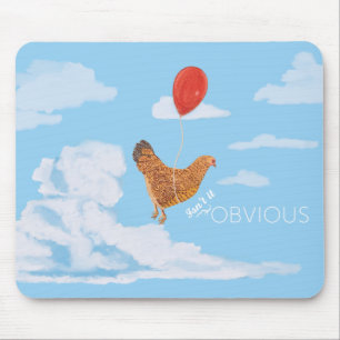 Alfombrilla De Ratón Mousepad del pollo del vuelo